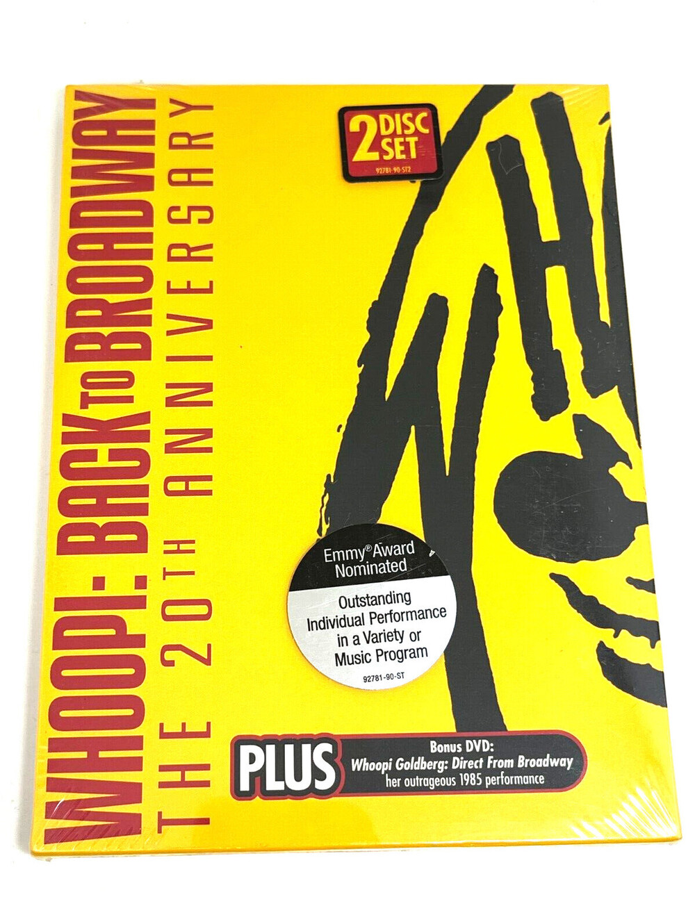 Whoopi: Back to Broadway - The 20th Anniversary 2-Disc Set DVD Brand New Sealed